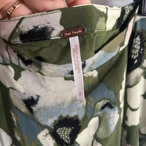 Free People Green Floral Maxi Skirt - Picture 6 of 7